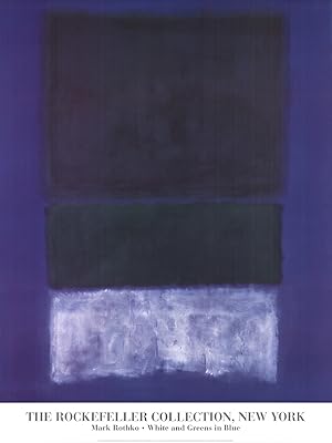 Seller image for MARK ROTHKO White and Greens in Blue, 1998 for sale by Art Wise