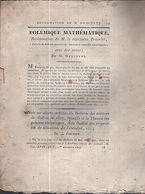 Image du vendeur pour Annales de mathmatiques pures et appliques. Recueil priodique rdig par J.-D. Gergonne et J.E. Thomas-La-vernde. janvier 1828 mis en vente par PRISCA