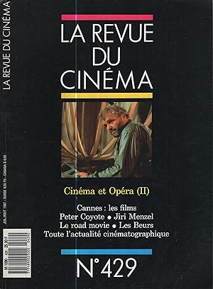 Image du vendeur pour Image et Son - La Revue du Cinma n 429 juillet 1987 mis en vente par PRISCA