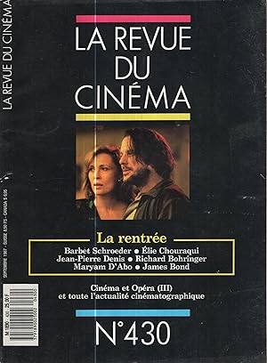 Imagen del vendedor de Image et Son - La Revue du Cinma n 430 septembre 1987 a la venta por PRISCA