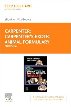 Image du vendeur pour Exotic Animal Formulary - Elsevier Ebook on Vitalsource Retail Access Card mis en vente par GreatBookPrices