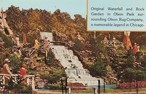 Immagine del venditore per ad postcard: Olson Rug Co. Rock garden and Waterfall (2d state) venduto da Mobyville