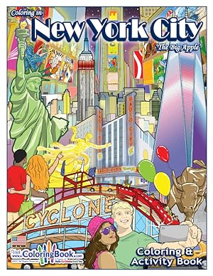 Seller image for New York City 'the Big Apple' Coloring Book (8.5 x 11) for sale by ColoringBook.com | Really Big Coloring Books, Inc.