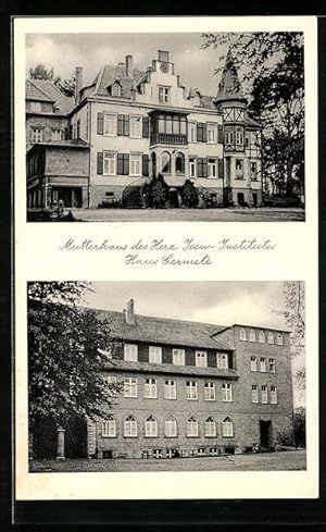 Seller image for Ansichtskarte Warburg, Mutterhaus des Herz Jesu-Institutes, Haus Germete for sale by Bartko-Reher