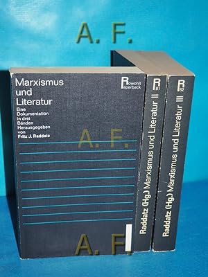 Bild des Verkäufers für Marxismus und Literatur (in 3 Bänden) : Eine Dokumentaiton in drei Bänden. Rowohlt-Paperback 80, 81, 82. zum Verkauf von Antiquarische Fundgrube e.U.