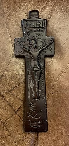 Irish Penal Cross Made of Bog Turf