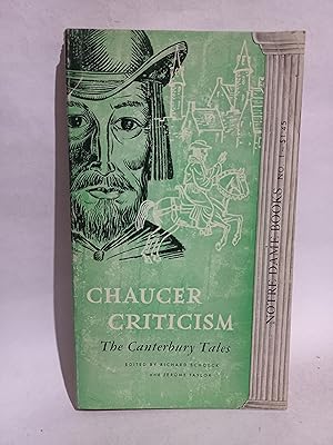 Seller image for Chaucer Criticism, the Canterbury Tales for sale by Libros de Ultramar Alicante