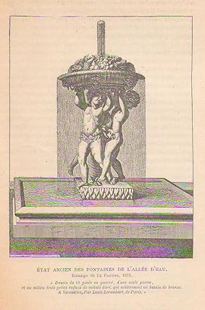 Image du vendeur pour L'Alle d'eau des jardins de Versailles mis en vente par PRISCA