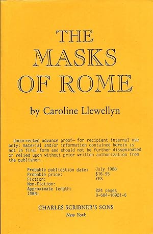 Seller image for THE MASKS OF ROME for sale by SCENE OF THE CRIME 