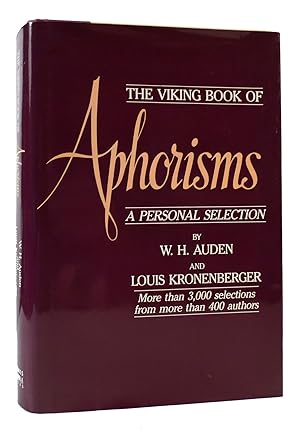 VIKING BOOK OF APHORISMS