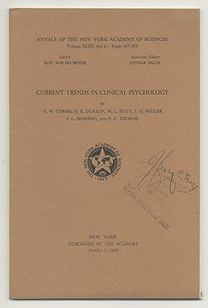 Image du vendeur pour Current Trends in Clinical Psychology mis en vente par Between the Covers-Rare Books, Inc. ABAA