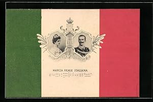 Seller image for Cartolina Marcia Reale Italiana, Knigspaar von Italien for sale by Bartko-Reher