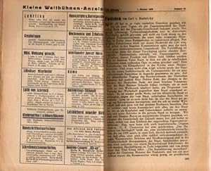 Die Weltbühne, XXV. Jahrgang Nummer 39-52,