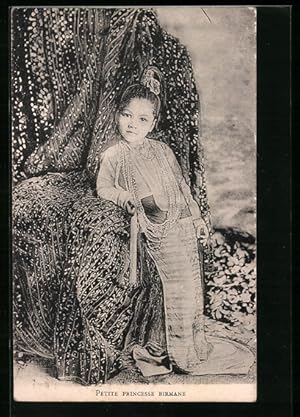 Ansichtskarte Burma, Petite Princesse Birmane