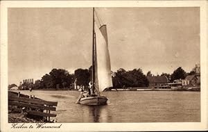 Bild des Verkufers fr Ansichtskarte / Postkarte Warmond Sdholland, Segelboot, Wasserpartie zum Verkauf von akpool GmbH