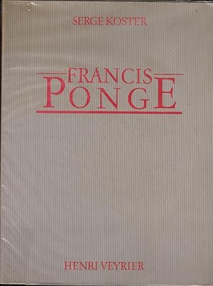 Seller image for Francis Ponge for sale by PRISCA
