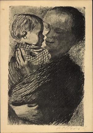 Künstler Ansichtskarte / Postkarte Kollwitz, Käthe, Mutter mit Kind, 1910