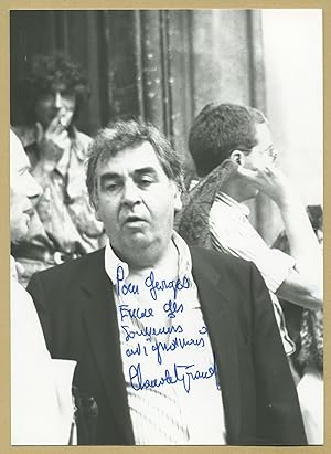 Image du vendeur pour Claude Evrard (1933-2020) - Belle photo ddicace en personne mis en vente par PhP Autographs