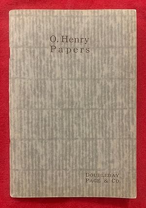 Imagen del vendedor de O. Henry Papers: Containing Some Sketches of His Life Together with an Alphabetical Index to His Complete Works (The New Revised Edition) a la venta por Exchange Value Books