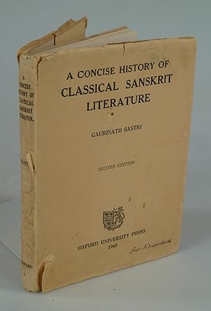 Seller image for A Concise History of Classical Sanskrit Literature. for sale by Antiquariat Dorner