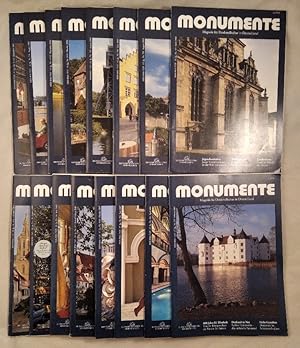 Monumente - Magazin für Denkmalkultur in Deutschland Konvolut von 17 Monumente (17 Magazine).
