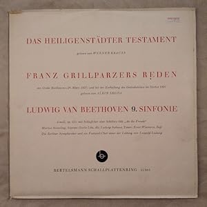 Seller image for Das Heiligenstdter Testament / Grillparzers Reden am Grabe Beethovens / 9. Sinfonie [2 LPs]. for sale by KULTur-Antiquariat