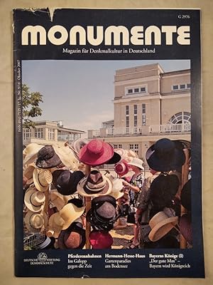 Monumente - Magazin für Denkmalkultur in Deutschland 17. Jg., Nr. 9/10 Oktober 2007.