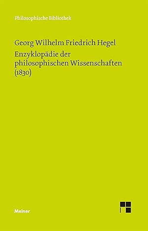 Seller image for Enzyklopaedie der philosophischen Wissenschaften im Grundriss (1830) for sale by moluna