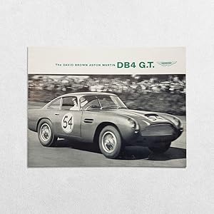 Seller image for The David Brown Aston Martin DB4 G.T. Sales Brochure with letterhead and price list. for sale by Hornseys