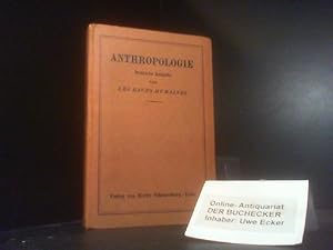 Seller image for Grundri der Anthropologie - Autoriseirte dt. Ausgabe des Werkes: Les Races Humaines for sale by Der Buchecker