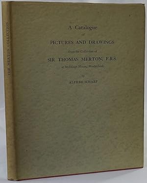 Immagine del venditore per A catalogue of pictures and drawings from the collection of Sir Thomas Merton, F.R.S. at Stubbings House, Maidenhead. London 1950. 4to. 78 Seiten. Mit 32 Tafeln. Orig.-Leinenband mit Schutzumschlag. venduto da Antiquariat Schmidt & Gnther