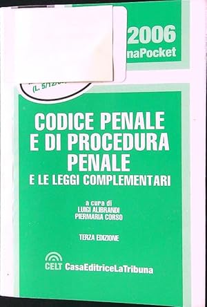 Immagine del venditore per Codice penale e di procedura penale e leggi complementari venduto da Librodifaccia