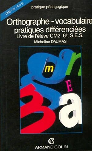 Imagen del vendedor de Orthographe vocab exercices - Maurice Daumas a la venta por Book Hmisphres