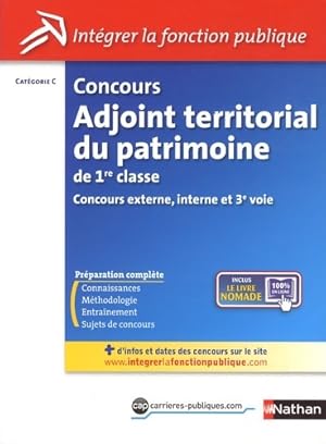 Seller image for Concours adjoint territorial du patrimoine de 1re classe - Thomas Barris for sale by Book Hmisphres