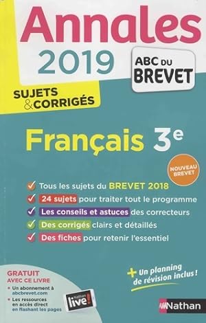 Annales abc du brevet 2019 français 3e - Thomas Bouhours