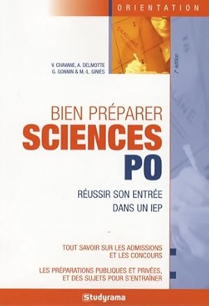 Seller image for Bien pr?parer sciences po - V. Chavane for sale by Book Hmisphres