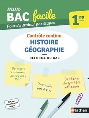 Image du vendeur pour Histoire-g?ographie 1re - mon bac facile - enseignement commun premi?re - bac 2023 - Pascal J?z?quel mis en vente par Book Hmisphres