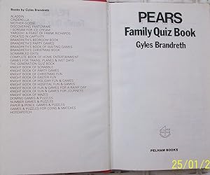 Pears Family Quiz Book