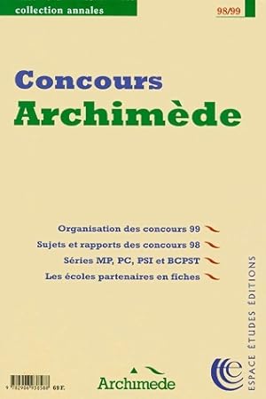 Annales des concours Archim?de 98 - Collectif