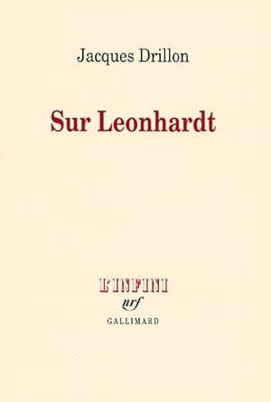 Seller image for Sur leonhardt - Jacques Drillon for sale by Book Hmisphres