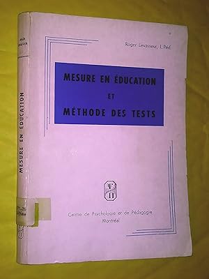 Image du vendeur pour Mesure en ducation et mthode des tests mis en vente par Livresse