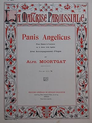 Immagine del venditore per MOORTGAT Alphonse Panis Angelicus Chant Orgue venduto da partitions-anciennes