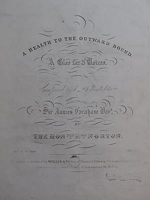 Seller image for NORTON A Health to the Outward Bound Chant Piano ca1840 for sale by partitions-anciennes