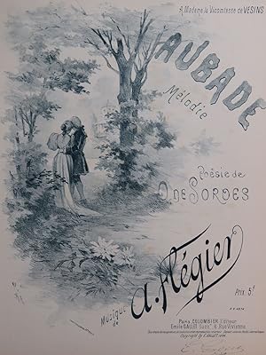 Seller image for FLGIER A. Aubade Chant Piano 1894 for sale by partitions-anciennes