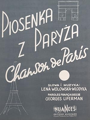 Seller image for WOLOWSKA-WLODYKA Lena Piosenka z Prayza Paris Chant Piano 1947 for sale by partitions-anciennes