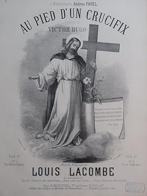 Image du vendeur pour LACOMBE Louis Au Pied d'un crucifix Chant Piano 1870 mis en vente par partitions-anciennes
