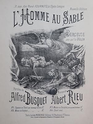Bild des Verkufers fr RIEU Albert L'Homme au Sable Chant Piano zum Verkauf von partitions-anciennes