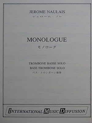 Image du vendeur pour NAULAIS Jrme Monologue Trombone 1988 mis en vente par partitions-anciennes