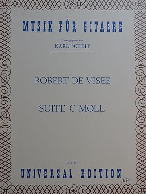 DE VISÉE Robert Suite C-Moll Guitare 1971