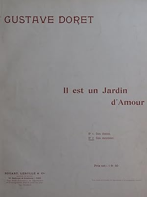 Bild des Verkufers fr DORET Gustave Il est un jardin d'Amour Chant Piano ca1910 zum Verkauf von partitions-anciennes